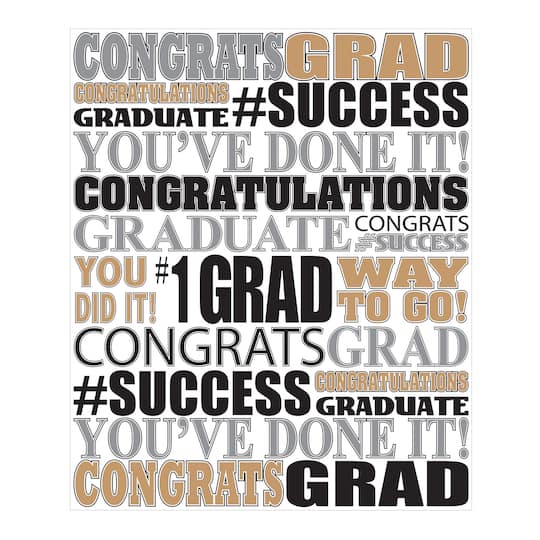 Beistle 5Ft x 6Ft Graduation Insta-Mural Photo Op in Silver | 5 ft x 6 ft | Michaels®